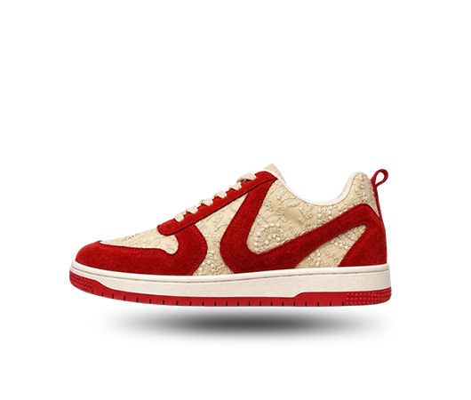 NAAW Zari Red handcrafted Indian sneaker under 4000